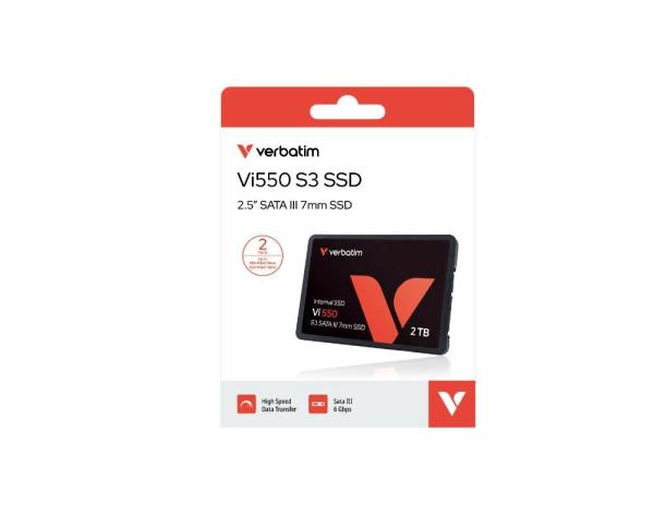 VERBATIM SSD Vi550 S3 2TB SATA III,  2.5” W 550/  R 500 MB/ s