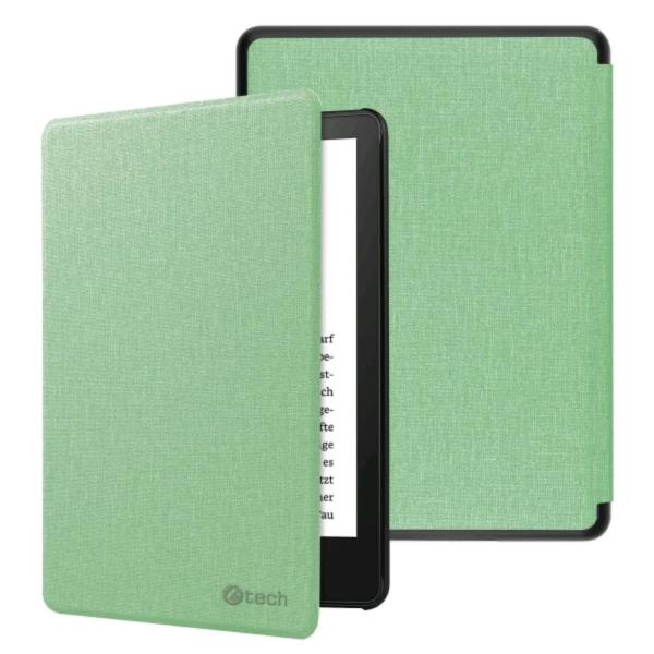 C-TECH PROTECT pouzdro pro Amazon Kindle TOUCH 2024,  WAKE/ SLEEP funkce,  hardcover,  matcha1
