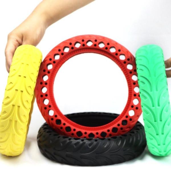 Bezdušová pneumatika pro Xiaomi Scooter žlutá (Bulk)3