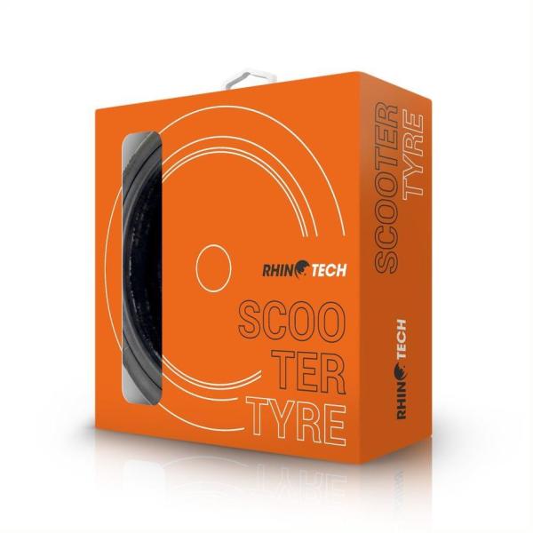 RhinoTech bezdušová pneumatika silniční s ventilkem pro Scooter 8.5x2,  černá5