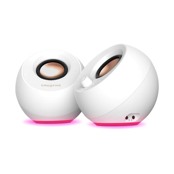BAZAR - Creative repro Pebble Pro - mobilní reproduktor - bílý - Rozbaleno (Komplet)4
