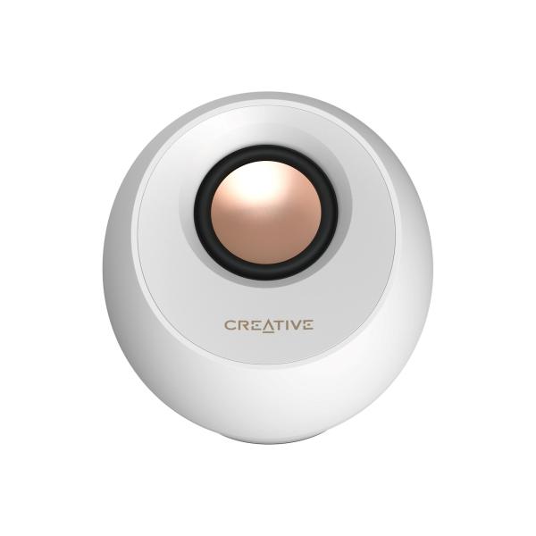 BAZAR - Creative repro Pebble Pro - mobilní reproduktor - bílý - Rozbaleno (Komplet)6