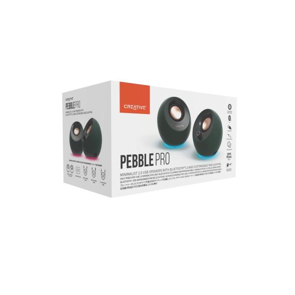 BAZAR - Creative repro Pebble Pro - mobilní reproduktor - bílý - Rozbaleno (Komplet)7