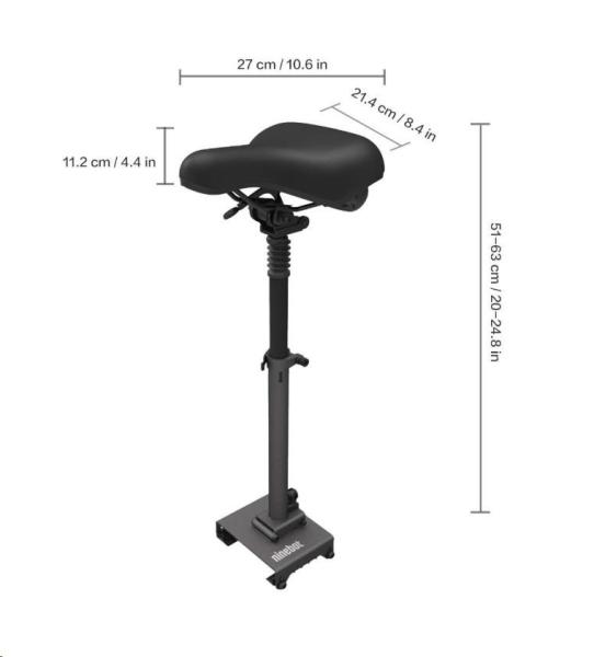 Small Back Seat for Xiaomi Scooter M365/ 1S/ Pro/ Pro2 Black-Red (OEM)3