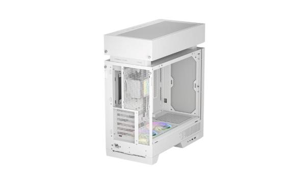 DEEPCOOL Case CL6600 WH,  ATX,  Průhledná bočnice,  vodní chlazení,  bílá9