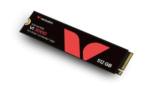 VERBATIM SSD Vi3000 Internal PCIe NVMe M.2 SSD 512GB ,  W 2500/  R 3300 MB/ s2