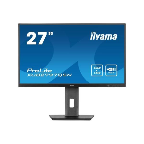 iiyama XUB2797QSN-B2,  68, 6 cm (27""),  USB,  USB-C,  Ethernet,  kit (USB),  black