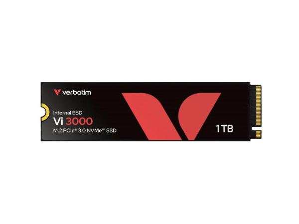 VERBATIM SSD Vi3000 Internal PCIe NVMe M.2 SSD 1TB ,  W 3000/  R 3300 MB/ s