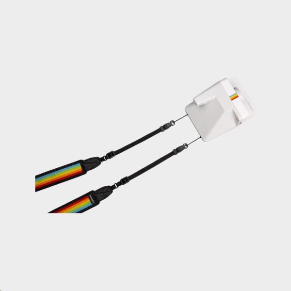 Polaroid Camera Strap Flat Rainbow Black2