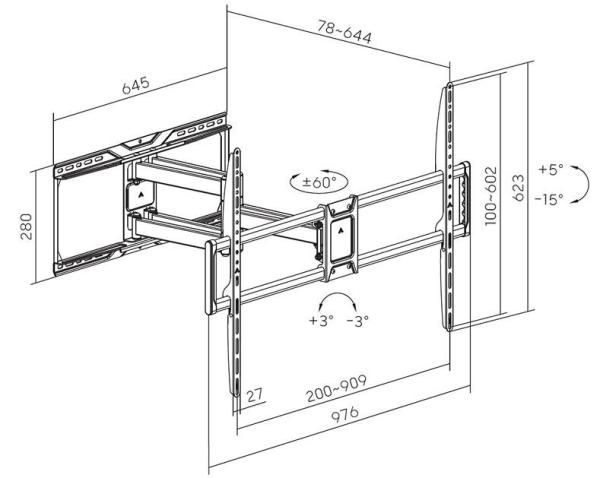 Tv držák Fiber Mounts Fm99
4