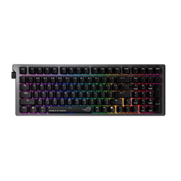 ASUS klávesnice ROG Strix Morph 96 WL,  Mechanická,  Bezdrátová,  CZ/ SK,  černá