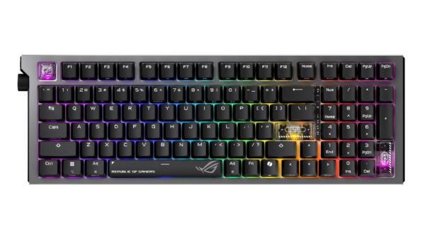 ASUS klávesnice ROG Strix Morph 96 WL,  Mechanická,  Bezdrátová,  CZ/ SK,  černá13