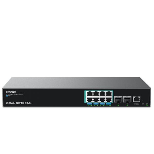 Grandstream GWN7821P managed network switch L3,  8x 2, 5GbE,  PoE