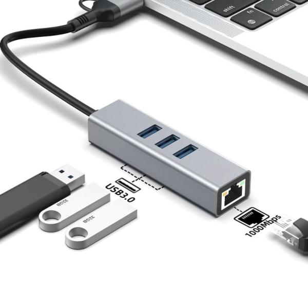 PremiumCord Adaptér USB-C a USB-A na Gigabit 10/ 100/ 1000Mbps + 3x USB 3.2 konektor11
