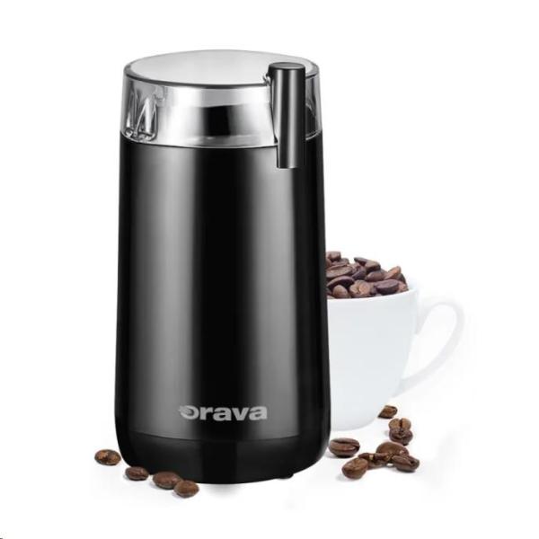 Orava KM-803 mlýnek na kávu,  180 W,  nůž z ušlechtilé oceli,  objem 45g,  bezpečnostní pojistka,  černá