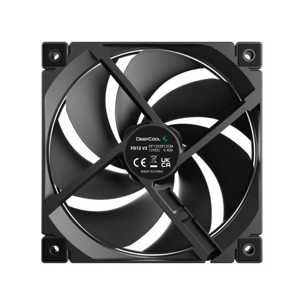 DEEPCOOL Ventilátor FD12 V2,  1x120mm,  černá2