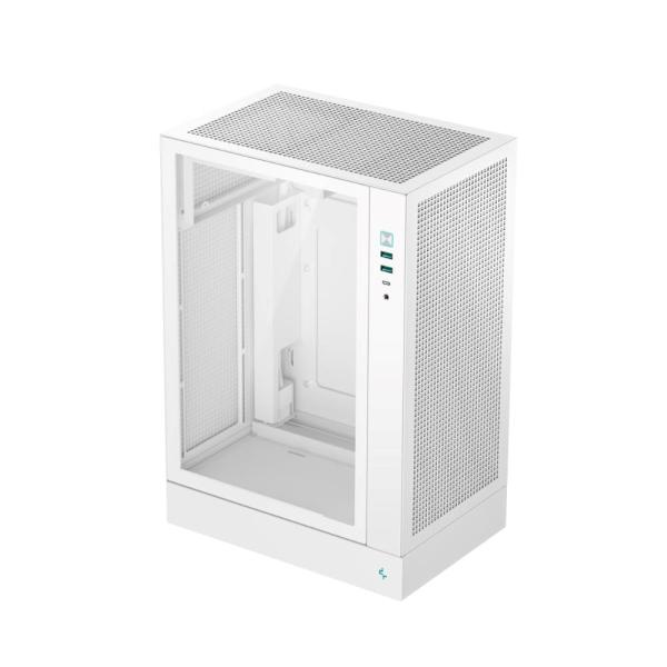 DEEPCOOL Case CH170 PLUS WH,  ATX,  Průhledná bočnice,  bílá