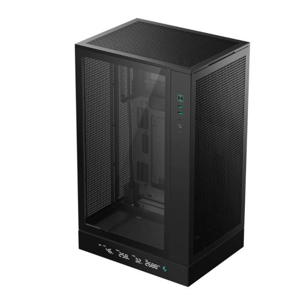 DEEPCOOL Case CH270 PLUS,  mATX,  Průhledná bočnice,  černá