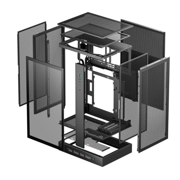 DEEPCOOL Case CH270 PLUS,  mATX,  Průhledná bočnice,  černá9