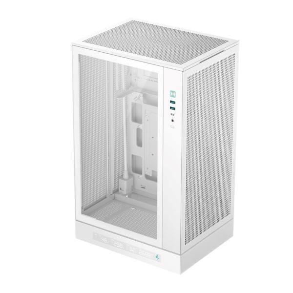DEEPCOOL Case CH270 PLUS,  mATX,  Průhledná bočnice,  bílá