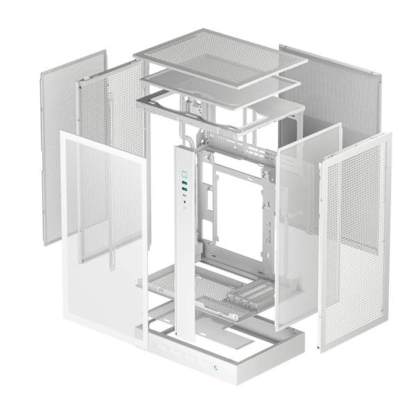 DEEPCOOL Case CH270 PLUS,  mATX,  Průhledná bočnice,  bílá9
