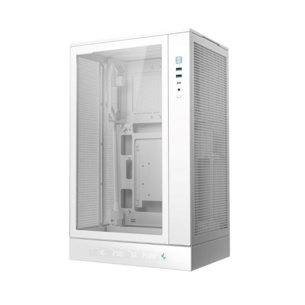 DEEPCOOL Case CH270 PLUS,  mATX,  Průhledná bočnice,  bílá2