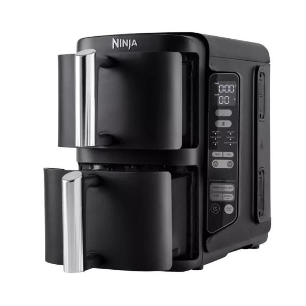 Ninja SL300EU Double Stack horkovzdušná fritéza,  7, 6l,  černá,  6 funkcí,  stohovatelné zásuvky,  nepřilnavé2
