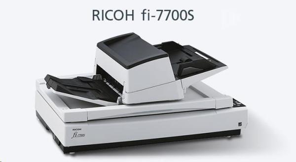 RICOH skener Fi-7700S SIMPLEX A3,  color,  SIMPLEX,  75ppm v barvě 300dpi,  USB 3.1 ,  ADF 300 + ploché lože A3 (flatbed),  Z: