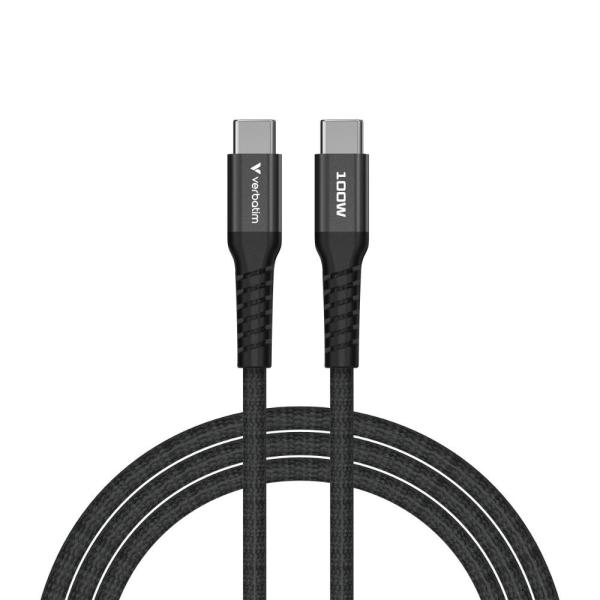 VERBATIM Kabel USB-C Sync & Charge,  100W,  Magnetický,  120cm,  černá1