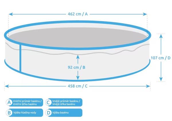 Marimex Orlando bazén 4, 57x1, 07 m s příslušenstvím1