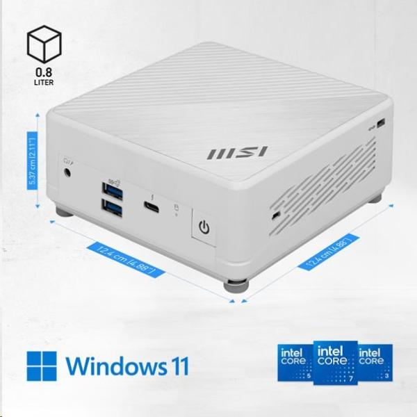 MSI PC Cubi 5 1M-485BEU,  Core 3 100U,  8GB,  N/ A,  N/ A,  No OS,  White9