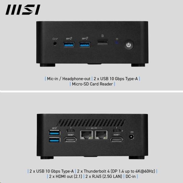 MSI PC Cubi NUC 1MG-418BEU,  Core 7 150U,  16GB,  N/ A,  N/ A,  No OS,  Black9