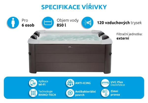 Marimex bazén vířivý MSPA Tribeca F-TR062W (+ izolační vrstva 2026)5