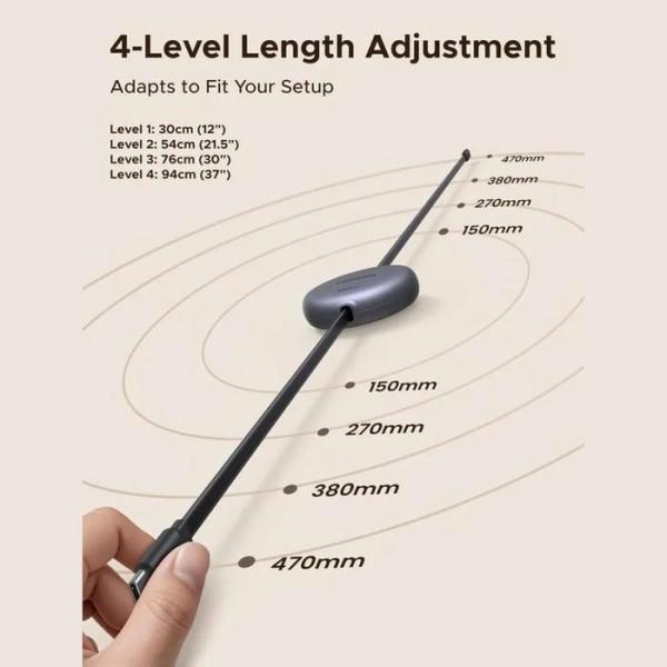 UGREEN navíjecí kabel USB-C,  1m,  stříbrná1