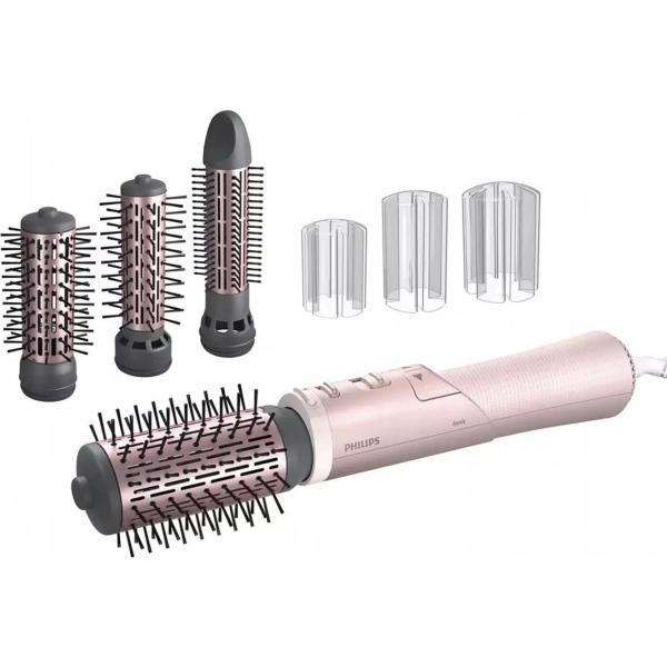 Philips BHA735/ 00 horkovzdušný kartáč,  ionizace,  keramicko-turmalínový povrch,  ThermoProtect,  4 nástavce