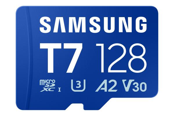 Samsung T7/ Micro SDXC/ 128GB/ UHS-I U3 / Class 10/ Modrá