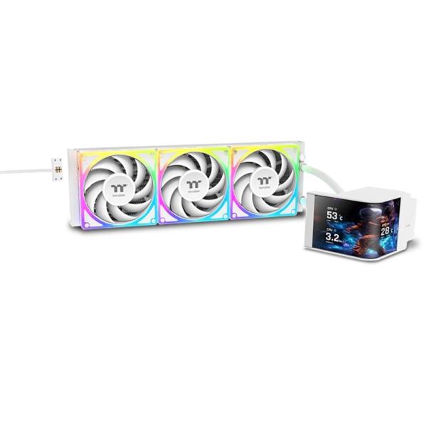 THERMALTAKE Vodní chladič MAGCurve 360 Ultra Snow Edition,  3x120mm ARGB,  bílá