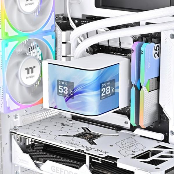 THERMALTAKE Vodní chladič MAGCurve 360 Ultra Snow Edition,  3x120mm ARGB,  bílá4