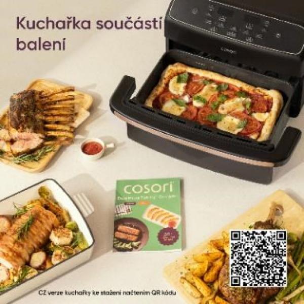 Cosori Dual Blaze Twin Fry Compact horkovzdušná fritéza 8, 6 L,  keramika,  černá9