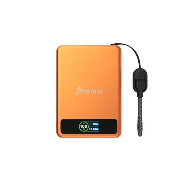 BMX SolidSafe™ 5K Solid-State Magnetic Power Bank,  Orange