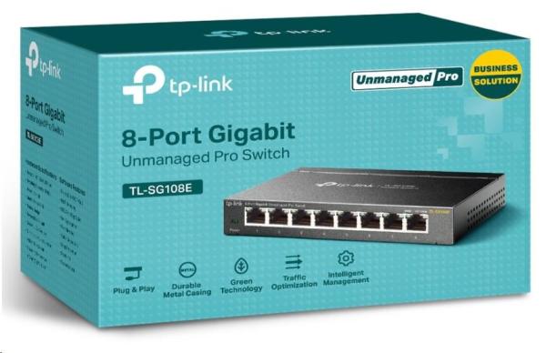 TP-Link Easy Smart switch TL-SG108E (8xGbE,  fanless)1