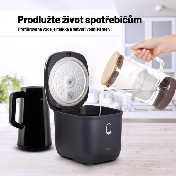 Lauben Glass Water Filter Jug 25GW - filtrační konvice2