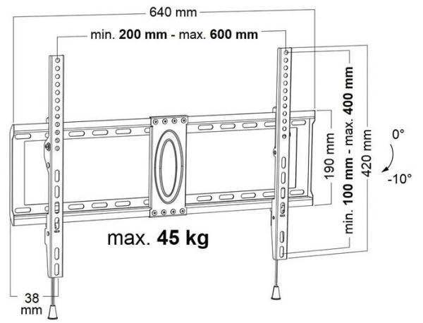Sklopný držák TV Ergosolid Satt-2
4