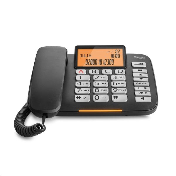 BAZAR - Gigaset DL580 černý - Poškozený obal (Komplet)2
