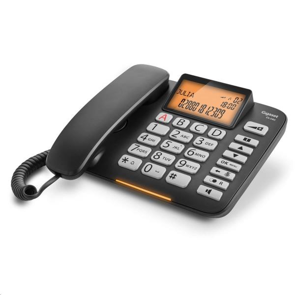 BAZAR - Gigaset DL580 černý - Poškozený obal (Komplet)4