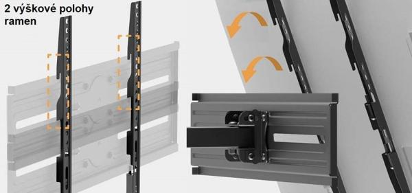Polohovací TV držák Fiber Mounts FM81
3