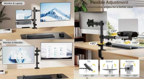Stolní držák na notebook a monitor Fiber Mounts SDN20
0