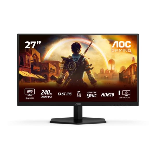AOC Gaming/ Q27G42ZE/ 27"/ IPS/ QHD/ 240Hz/ 0, 3ms/ Čierna/ 3R