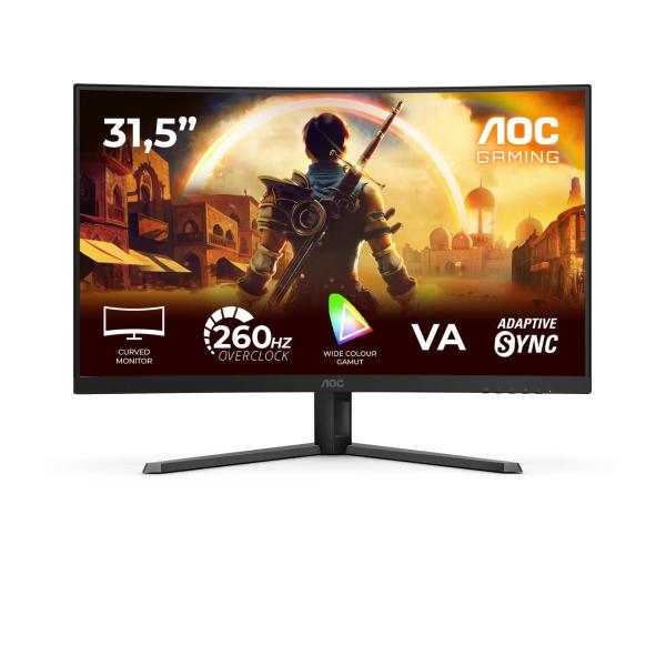 AOC Gaming/ C32G42ZE/ 31, 5"/ VA/ FHD/ 260Hz/ 0, 3ms/ Čierna/ 3R