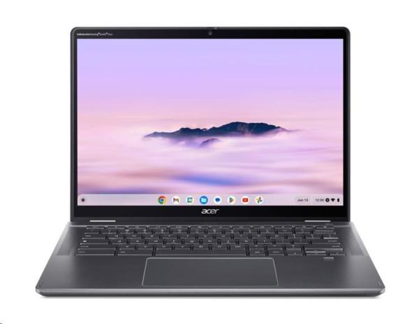 ACER NTB Chromebook Plus Spin 514 (CP514-4HN-55KB), Core 5 120U, 14"WUXGA, 8GB, 256GB SSD, UHD, Chrome, Gray